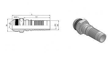MALE JIC 1.1/16"-12/0-12 int DN20