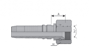 JIC 1.5/16"-12/0-16 int. DN25