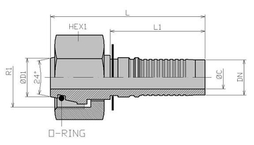 Фитинг INTERLOCK метрический DKOS