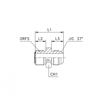 АДАПТЕР MALE ORFS - MALE JIC 37°